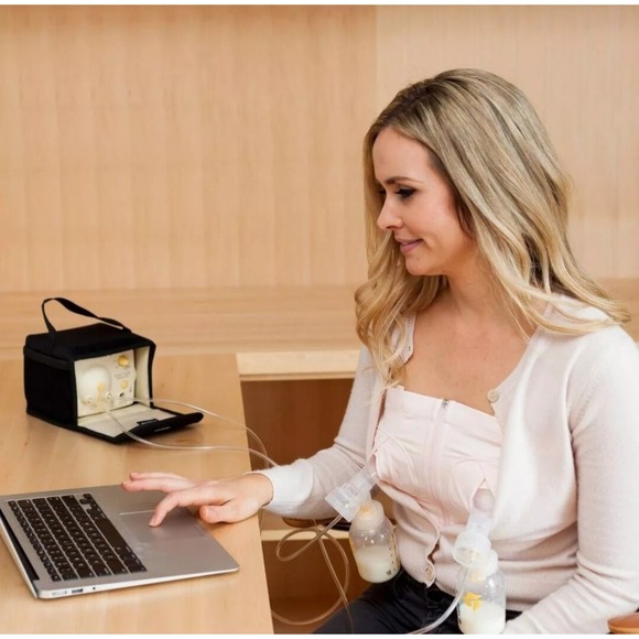 Pumping Bra Black Adjustable Size XS-L Lansinoh Hands-Free Simple Wishes Nursing - Picture 4 of 7